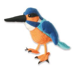 Image shows The Puppet Company Kingfisher Finger Puppet PC002115