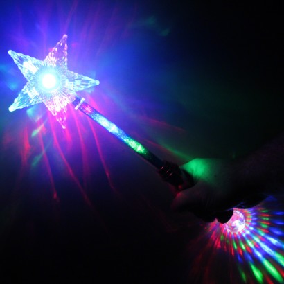 flashing-star-wands-small-1_1 Image shows Glow Company Flashing Star Wand FLASHSTARWANDSML