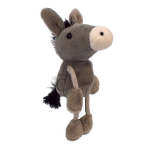 Image shows The Puppet Company Donkey Finger Puppet PC002135