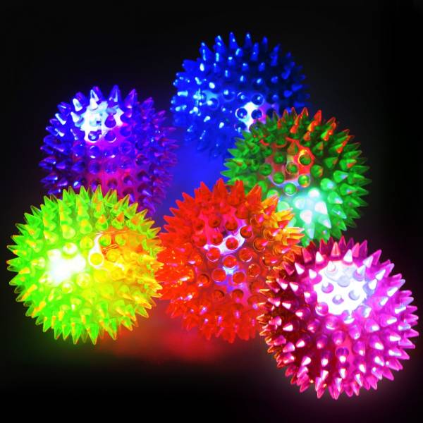 Image shows Glow Company Flashing Spikey Ball